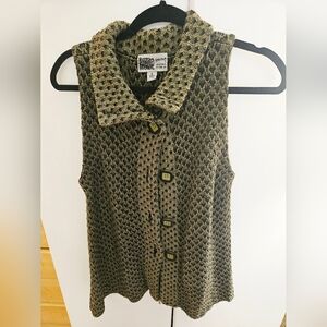 Habitat Black and Gold Knit Vest